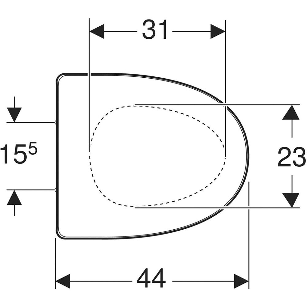 WC-istuinkansi IDO Basic Pehmeä Valkoinen