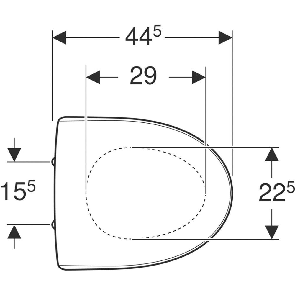 WC-istuinkansi IDO Glow pehmeä PlugFix