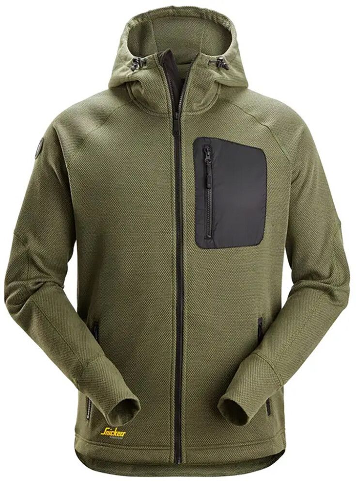 Fleecehuppari Snickers 8041 khakinvihreä