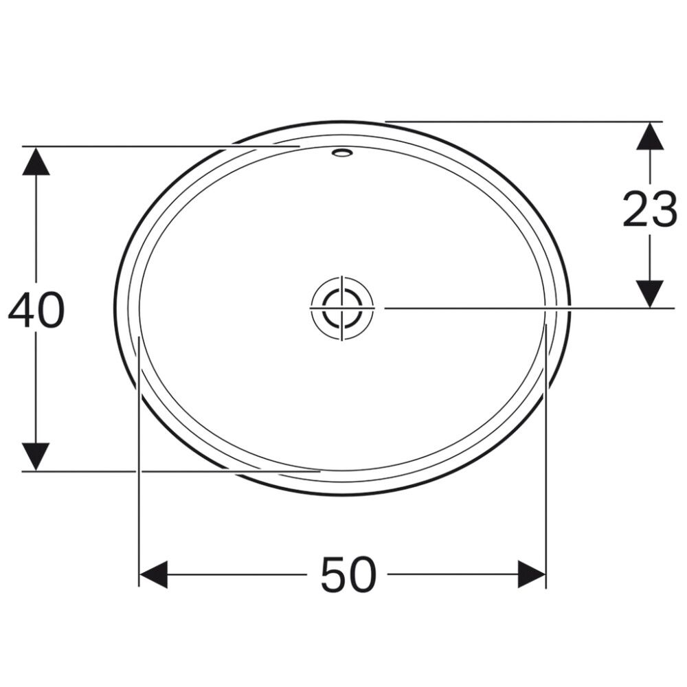 Pesuallas Geberit VariForm valkoinen 56 x 46 cm