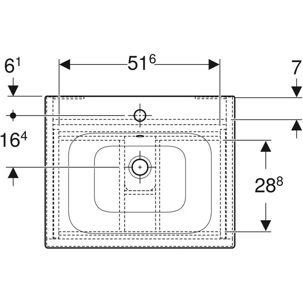 Allaskaappipaketti Geberit Renova Plan vaalea hikkoripuu 60 x 48 x 62,2 cm
