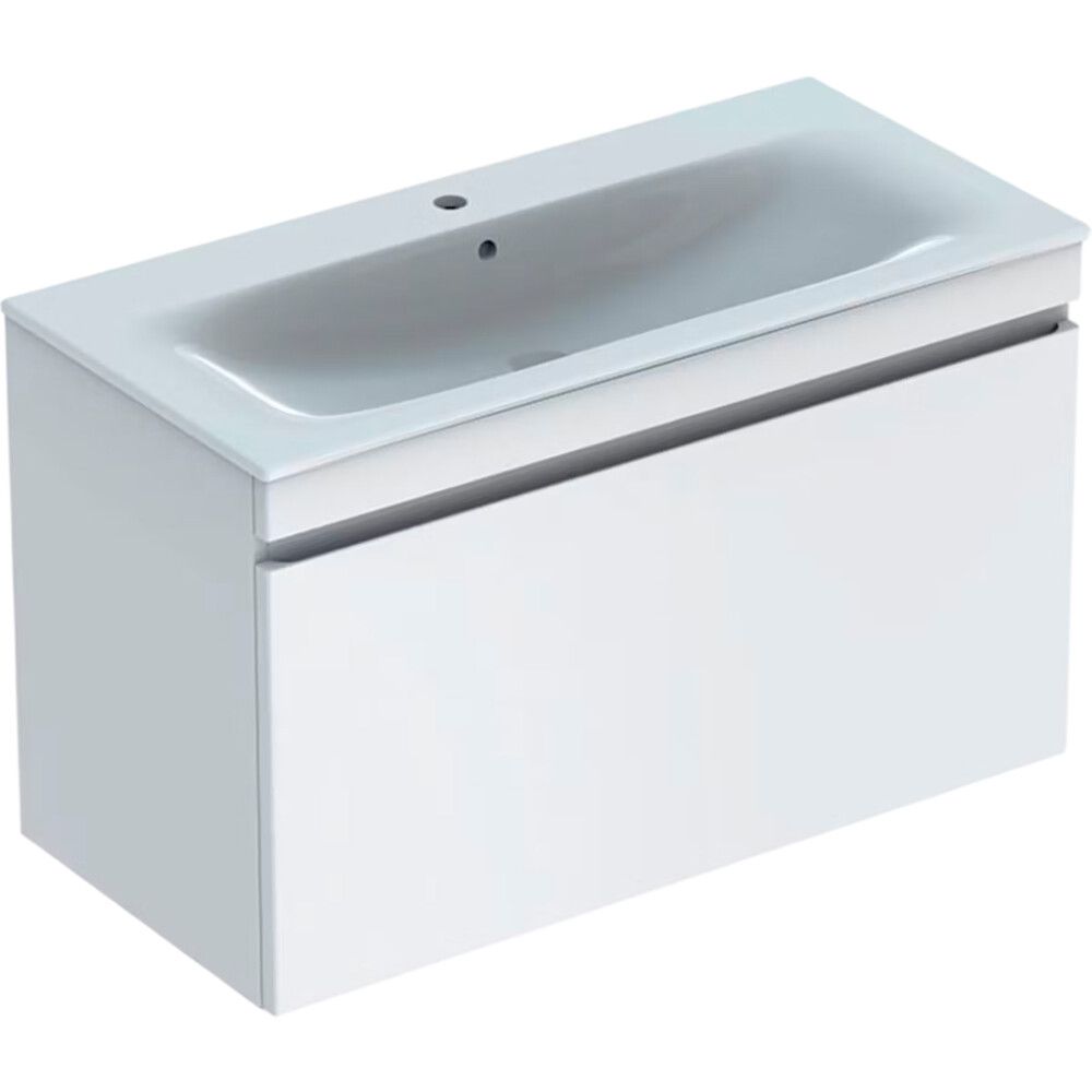 Allaskaappipaketti Geberit Renova Plan valkoinen 100 x 48 x 62,2 cm