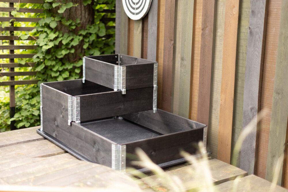 Lavakaulus setti 3 kpl musta