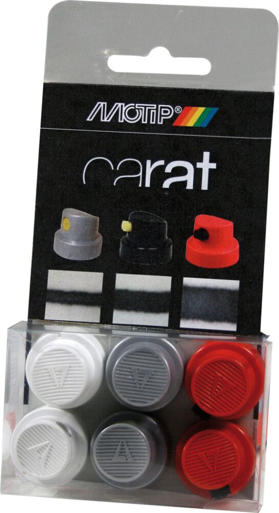 Suutinsetti 6 kpl Motip Spraymaaleille