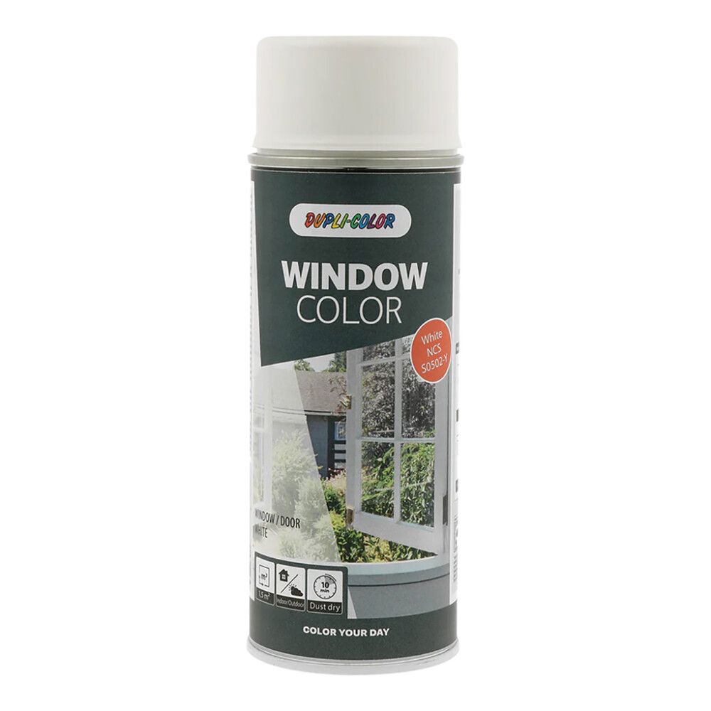 Spraymaali Dupli-Color Door & Window valkoinen 400 ml