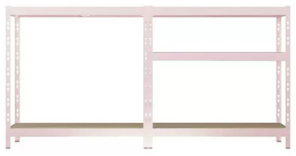 Varastohylly Regalux vaaleanpunainen 180 x 90 x 40 cm
