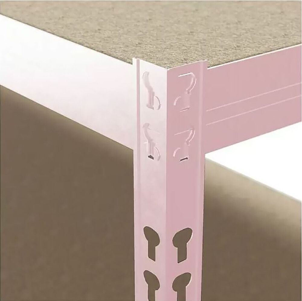Varastohylly Regalux vaaleanpunainen 180 x 90 x 40 cm