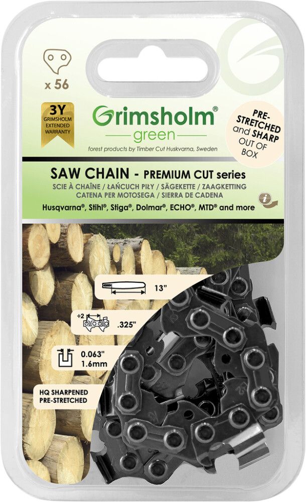 Teräketju Grimsholm Premium Cut .325" 1,6 mm 56 l
