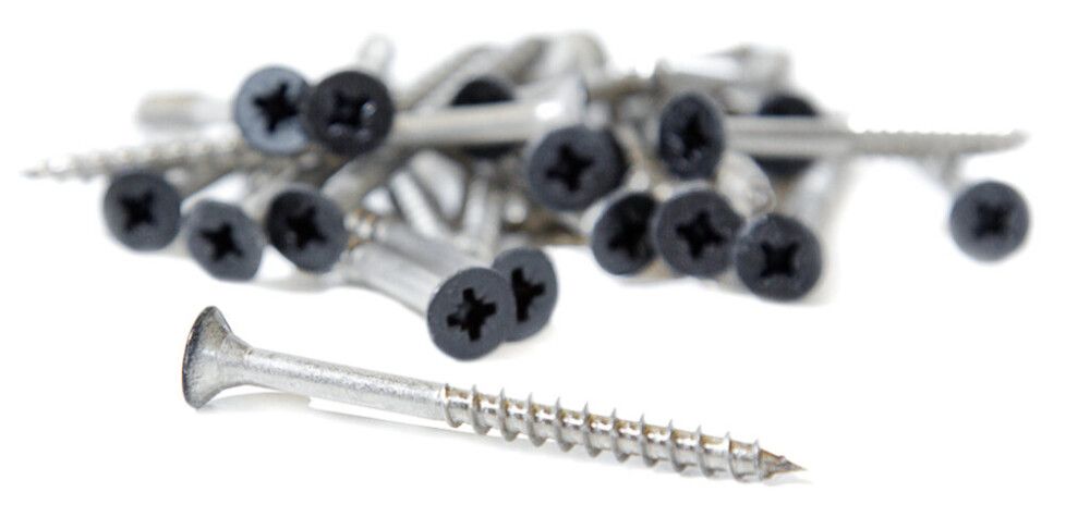 Reunatiiliruuvi Ormax 100 kpl, eri värejä Musta