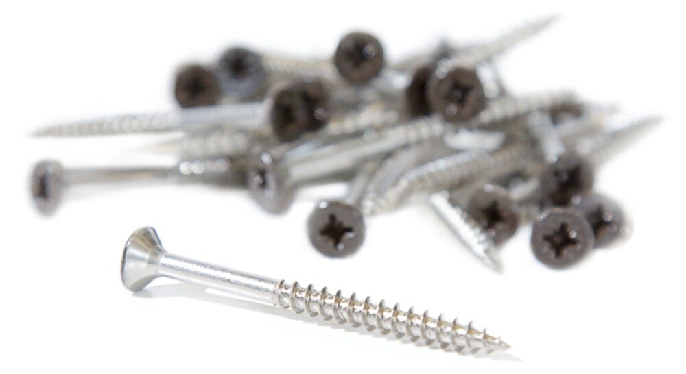 Reunatiiliruuvi Ormax 100 kpl, eri värejä Ruskea