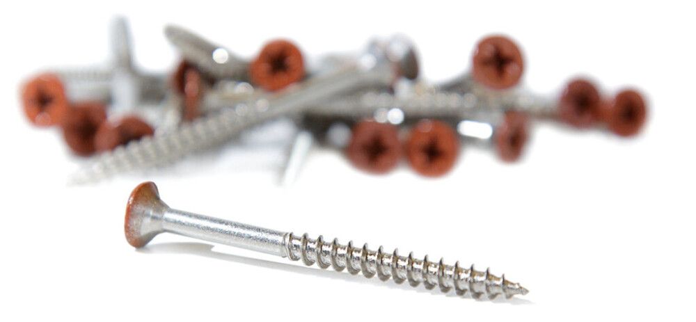 Reunatiiliruuvi Ormax 100 kpl, eri värejä Tiilenpunainen