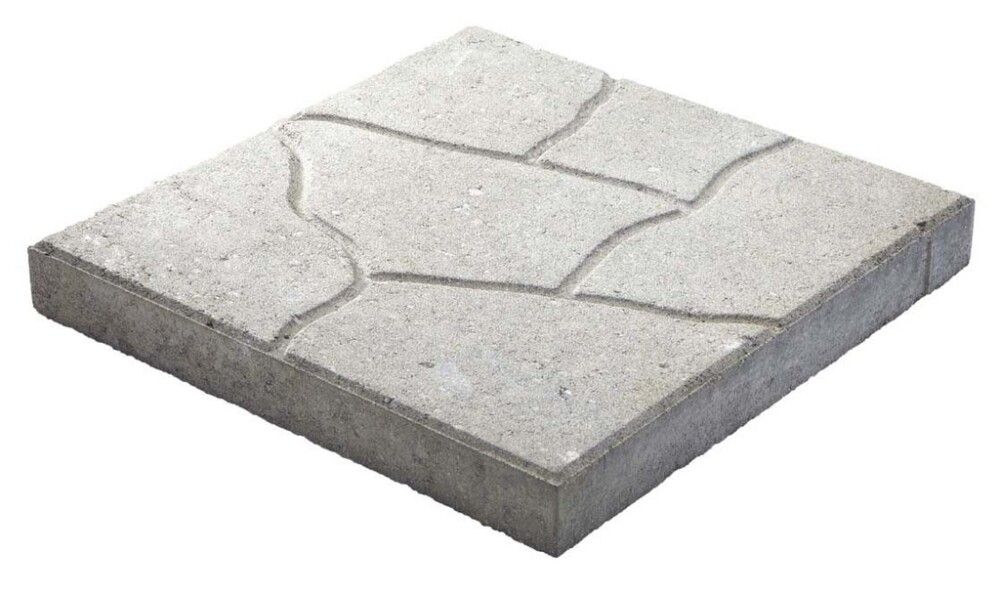 Kuviolaatta Lakka 405 Harmaa 400 x 400 x 50 mm