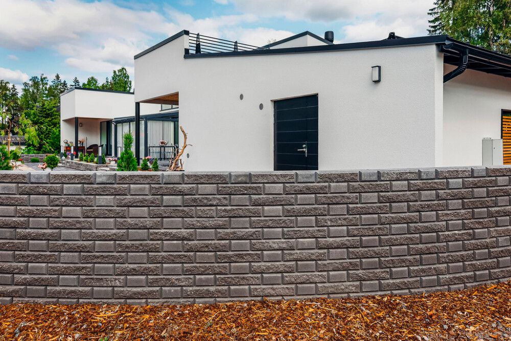 Lohkomuurikivi Lakka Harmaa 480 + 80 x 200 x 100 mm