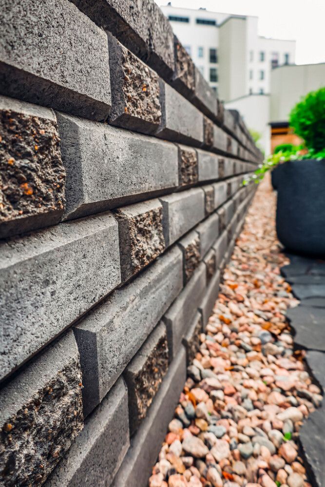 Lohkomuurikivi Lakka Harmaa 480 + 80 x 200 x 100 mm