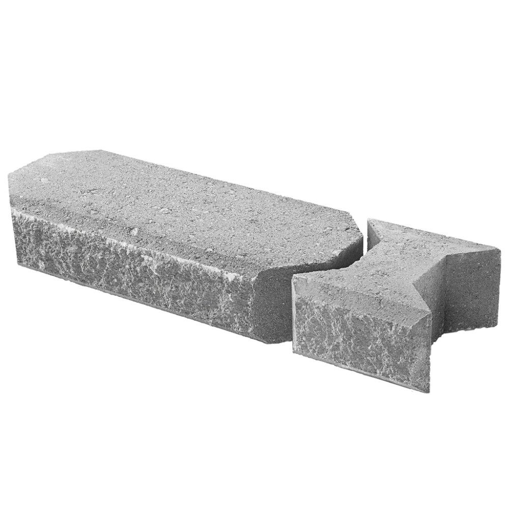 Lohkokansikivi Lakka Harmaa 480 + 80 x 200 x 100 mm