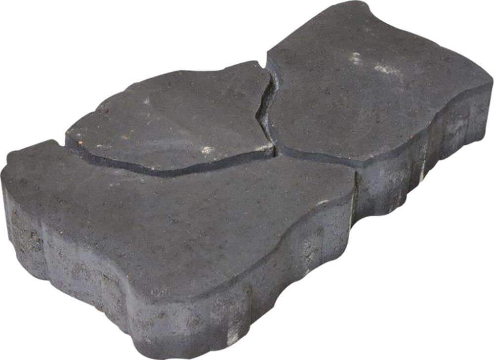 Loimuliuskekivi 80 Lakka Hiilenmusta 490 x 264 x 80 mm