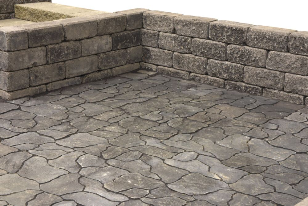 Loimuliuskekivi 80 Lakka Mustavalkoinen 490 x 264 x 80 mm