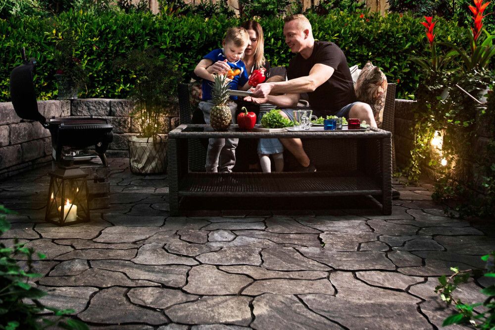 Loimuliuskekivi 80 Lakka Mustavalkoinen 490 x 264 x 80 mm