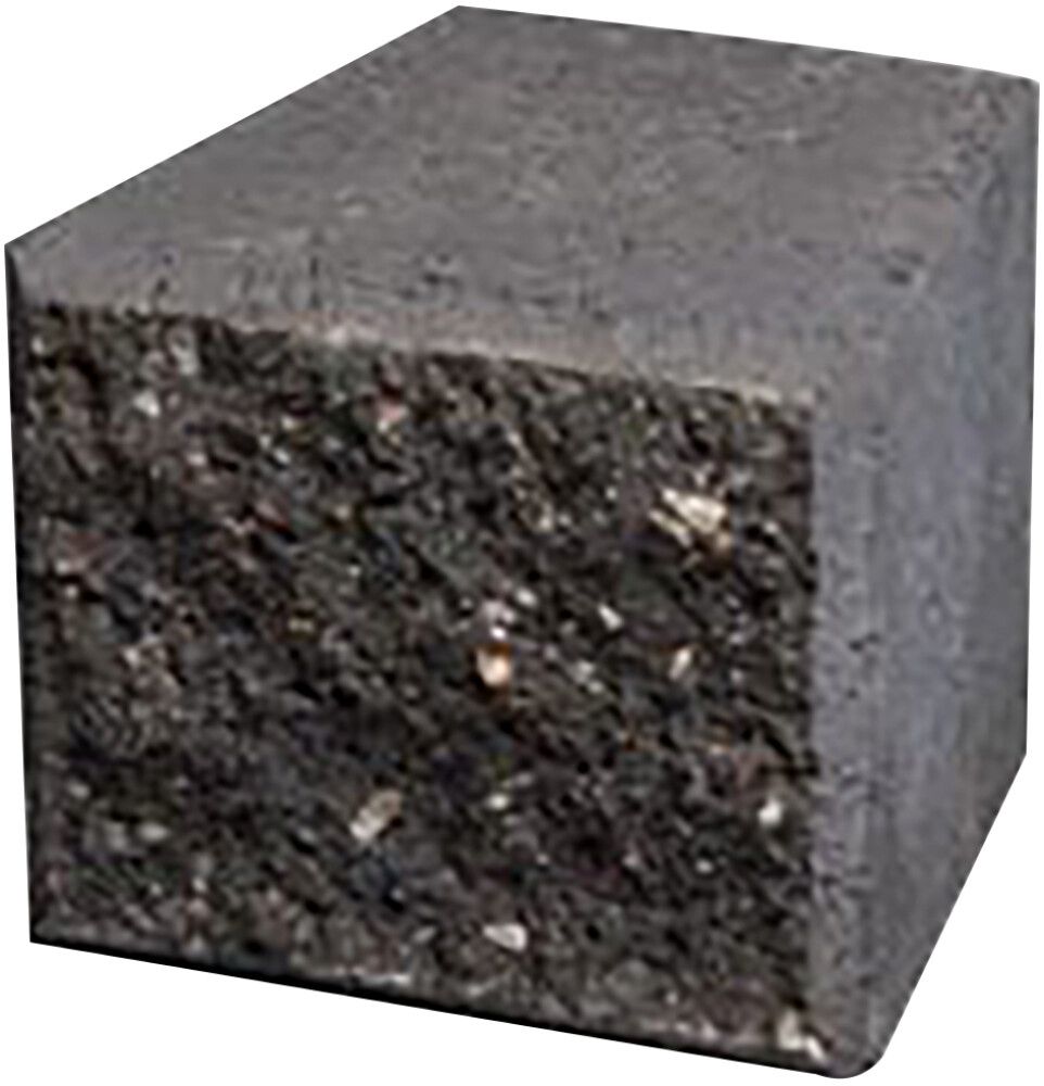 Citymuurikivi Kaari Lakka Musta 180 x 180/130 x 150 mm