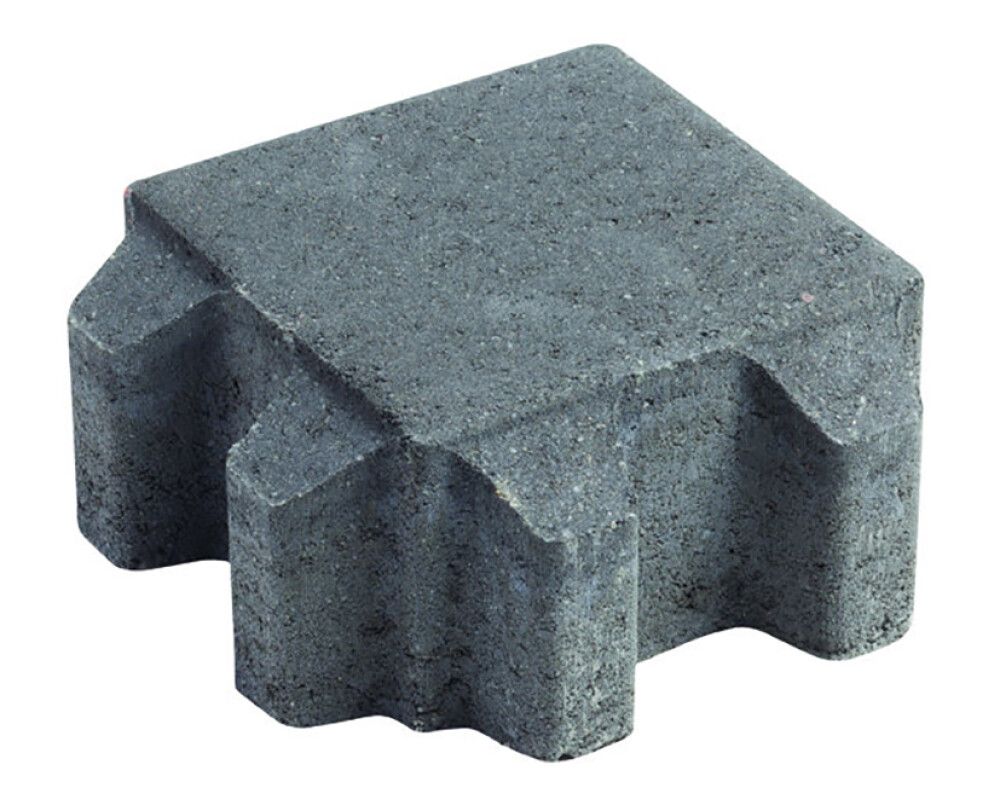 Nurmikivi Lakka Musta 165 x 165 x 80 mm