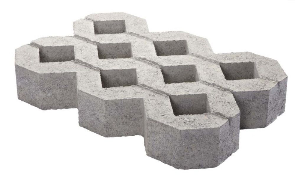 Reikälaatta Lakka Harmaa 400 x 600 x 100 mm