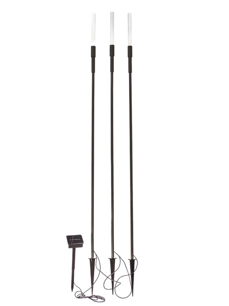 Solarvalaisin Luxform Ronda musta 6 lm 3 kpl