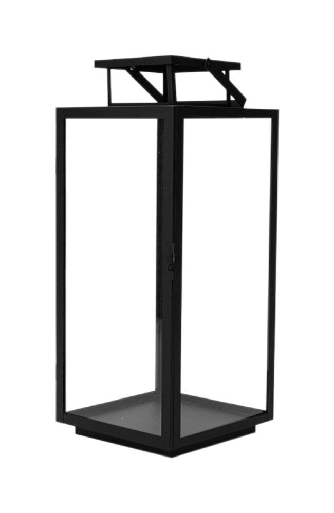 Lyhty Della musta 21 x 21 x 53 cm