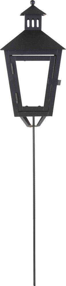 Hautalyhty Eini jalallinen musta 15 x 15 x 80 cm