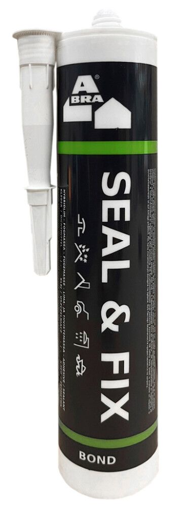 Liima- ja tiivistemassa ABRA Seal & Fix RR20 Valkoinen 290 ml