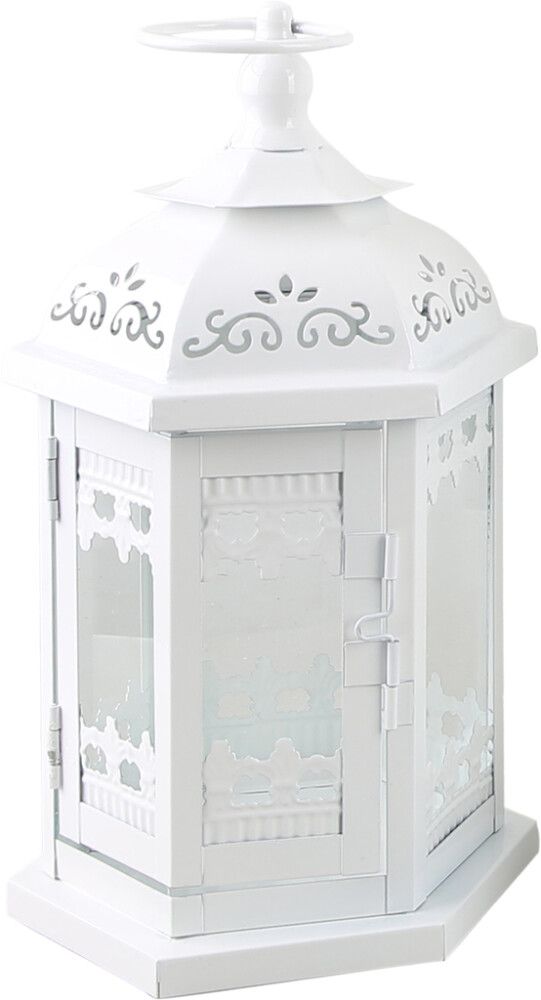 Lyhty Greta 14 x 16 x 27 cm valkoinen