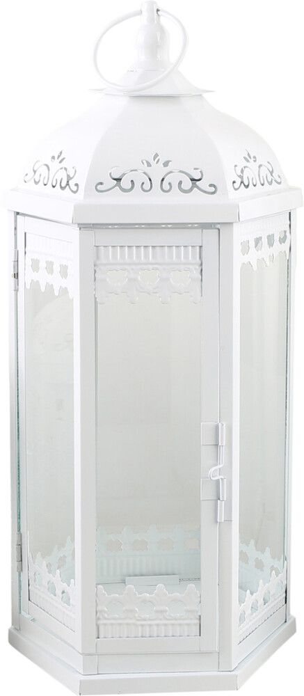 Lyhty Greta 16,5 x 19 x 41 cm valkoinen