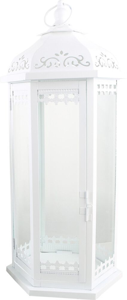 Lyhty Greta 22,5 x 22,5 x 60 cm valkoinen
