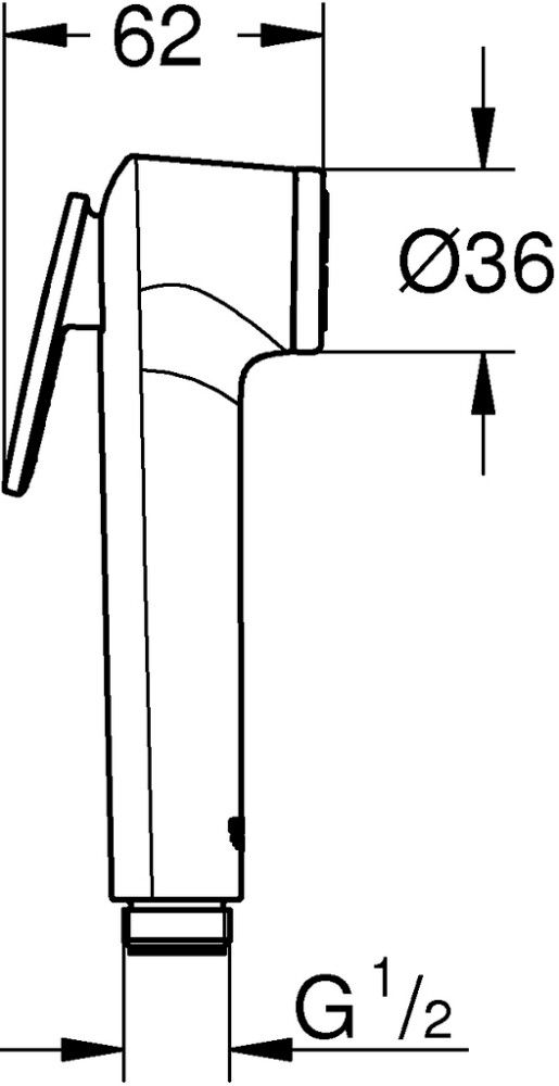 Bidekäsisuihku Grohe Tempesta Trigger Spray Kromi