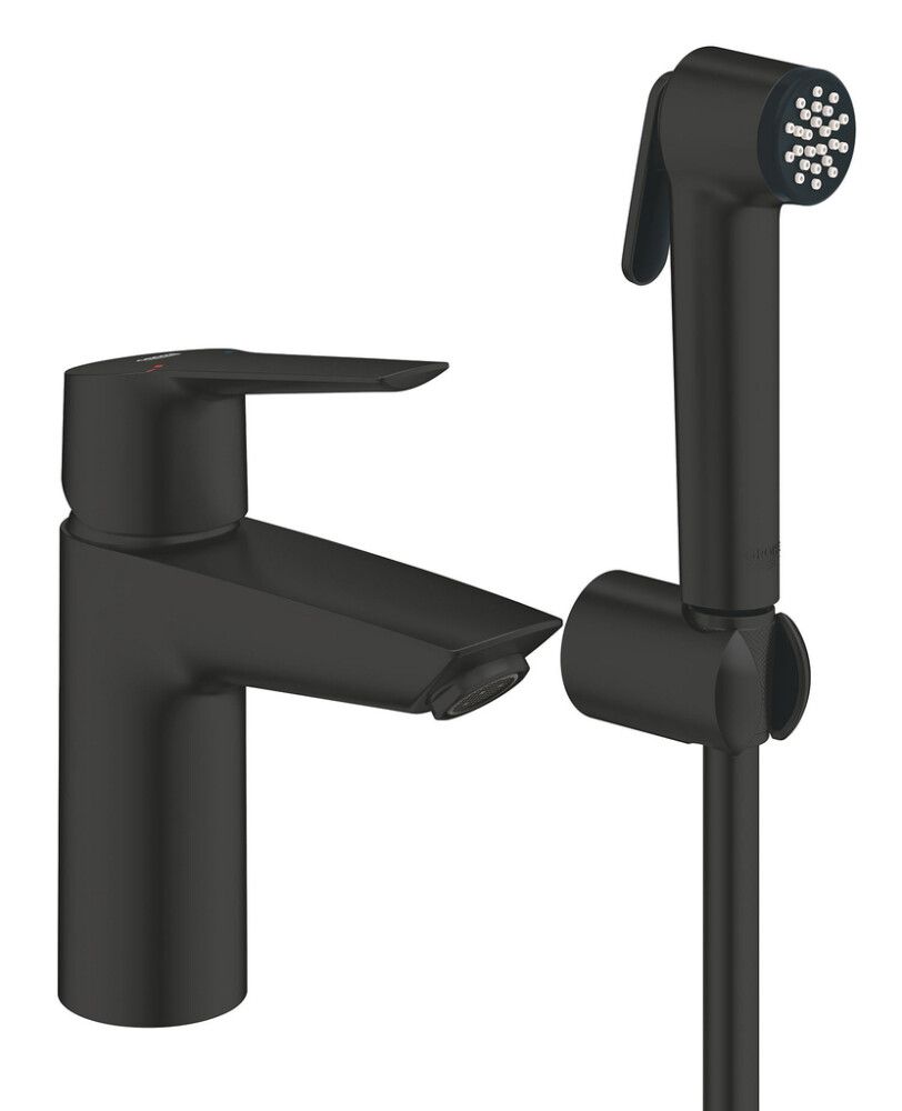 Pesuallashana Grohe Start bideellä mattamusta DN15 S-koko