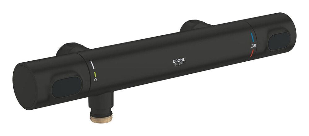 Termostaattihana Grohe Grohtherm 500 suihkulle mattamusta DN 15