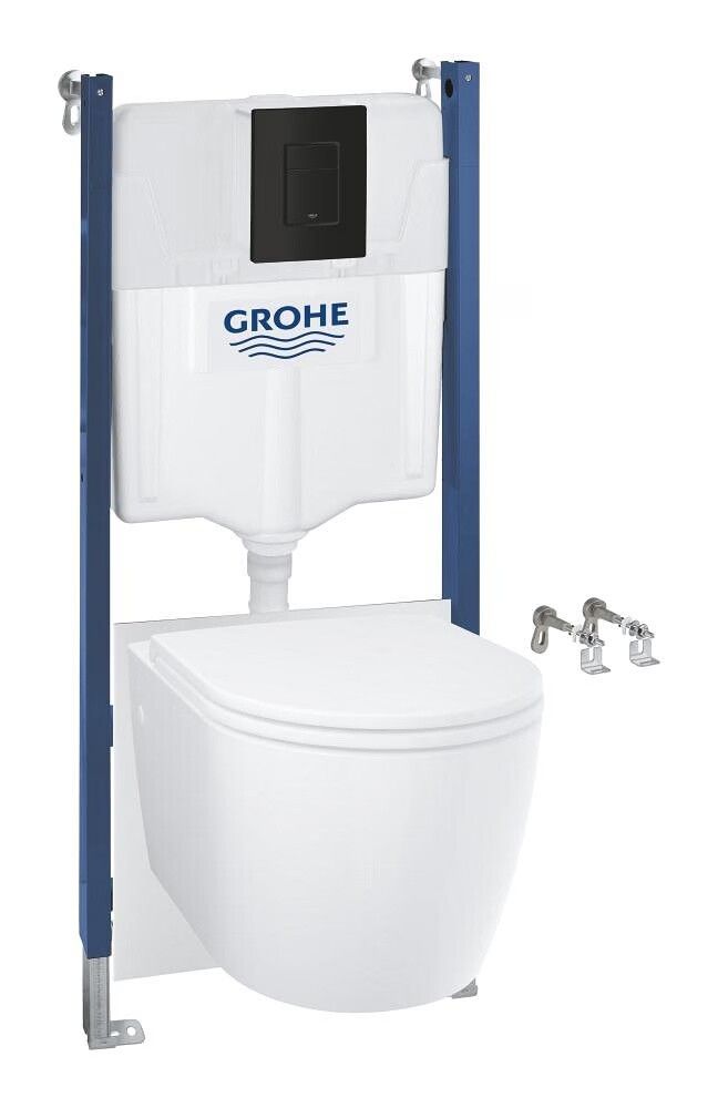 Seinä-WC Grohe 5in1 Solido Compact valkoinen/mattamusta 1,13 m