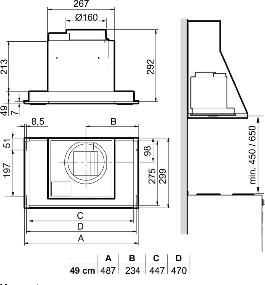Liesikupu Franke 622-16 B3 AC 49 cm