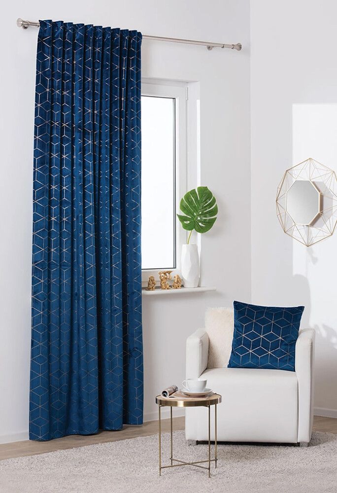 Verho Sanso sininen 140 x 260 cm