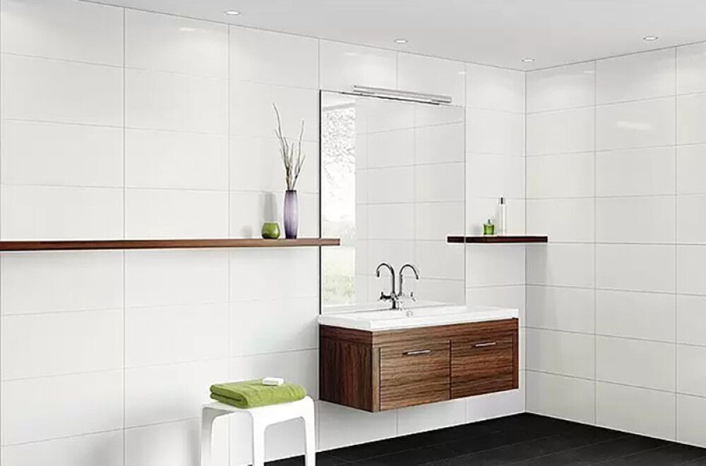 Seinälaatta Palazzo Snow white kiiltävä 30 x 60 cm