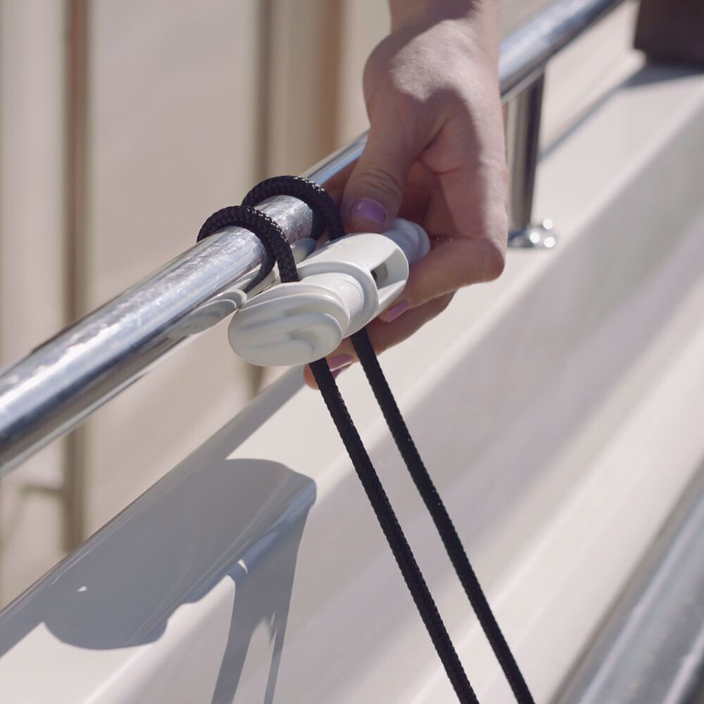 Fender Snubber pari 13,8 cm, useita värivaihtoehtoja Valkoinen