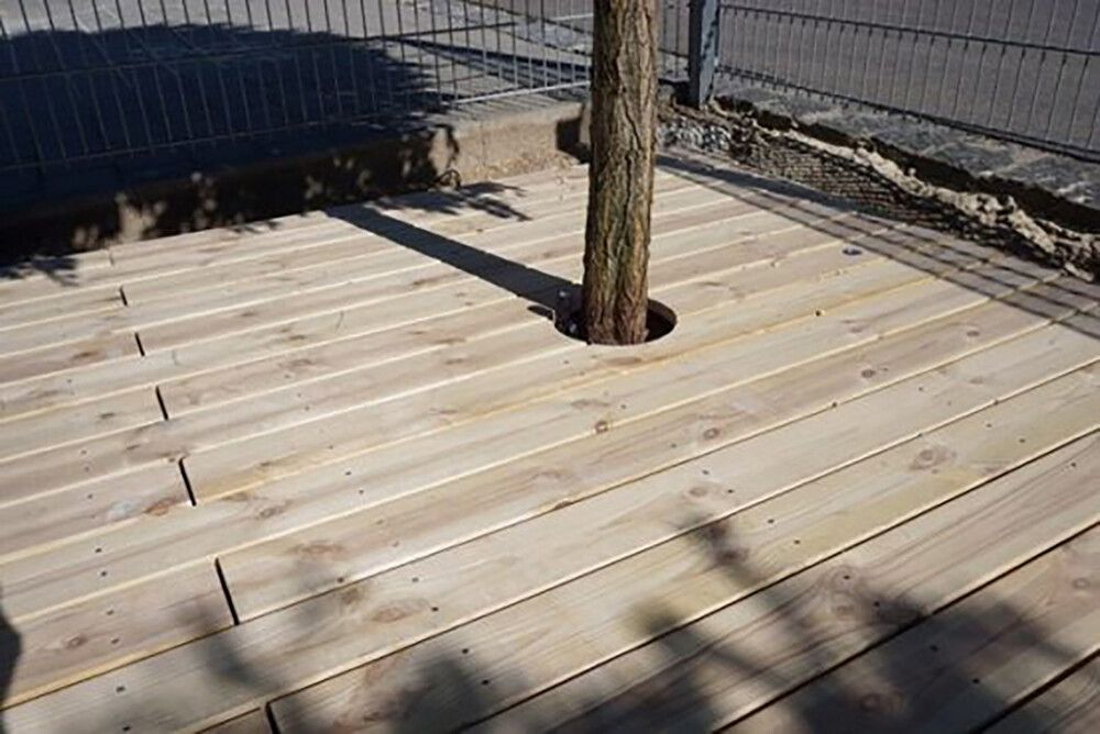 Terassilauta Aureskoski Kivipuu 28 x 120 mm Harjattu (per metri)