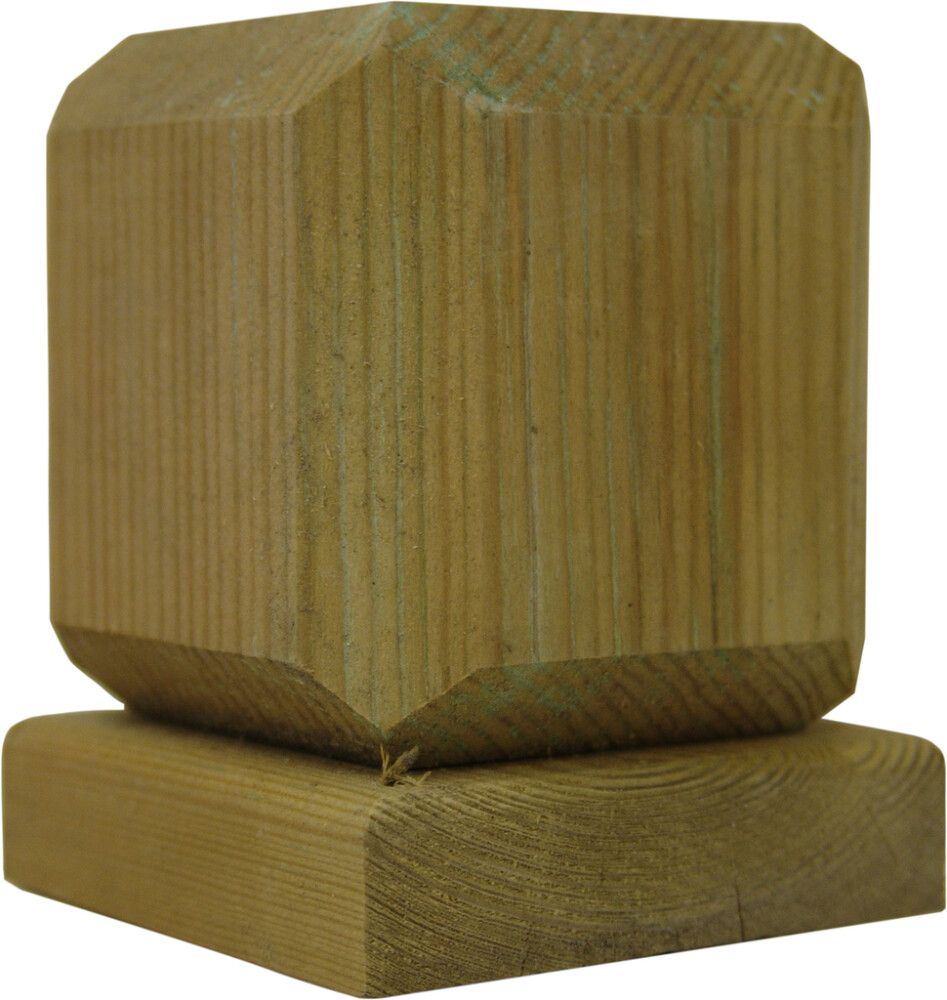 Tolpanhattu särmä 70 mm tolpalle vihreä