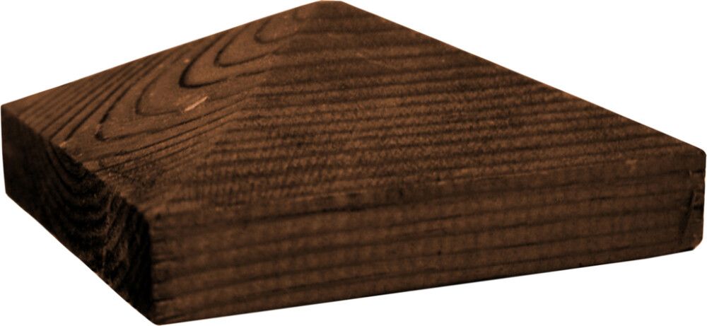 Tolpanhattu pyramidi 70 mm tolpalle ruskea