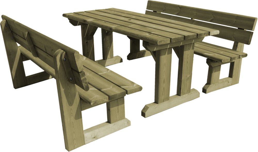 Pöytäryhmä Jämerä 180 x 79 cm vihreä