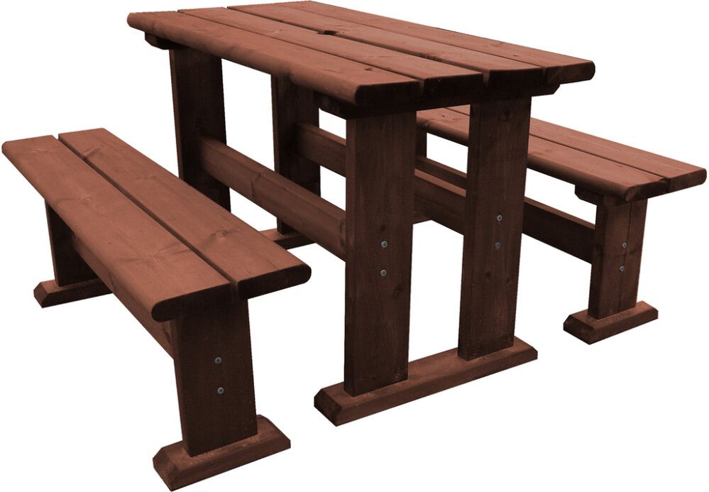 Pöytäryhmä Saku 120 x 60 cm ruskea