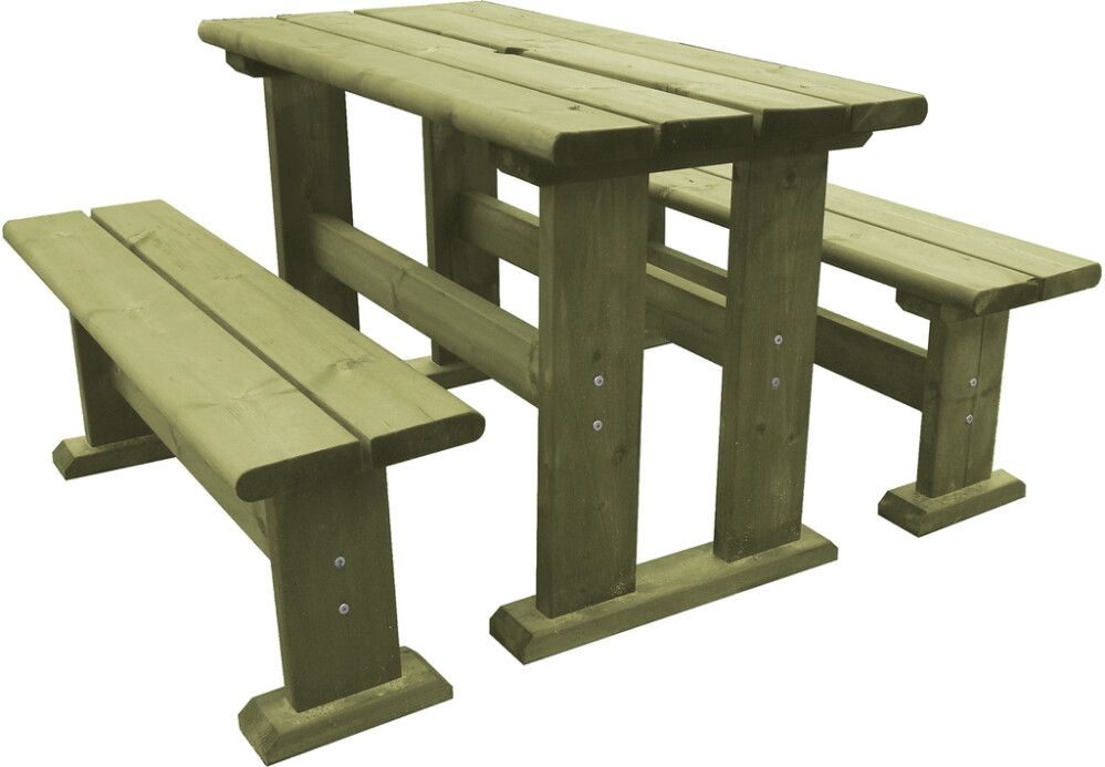 Pöytäryhmä Saku 120 x 60 cm vihreä