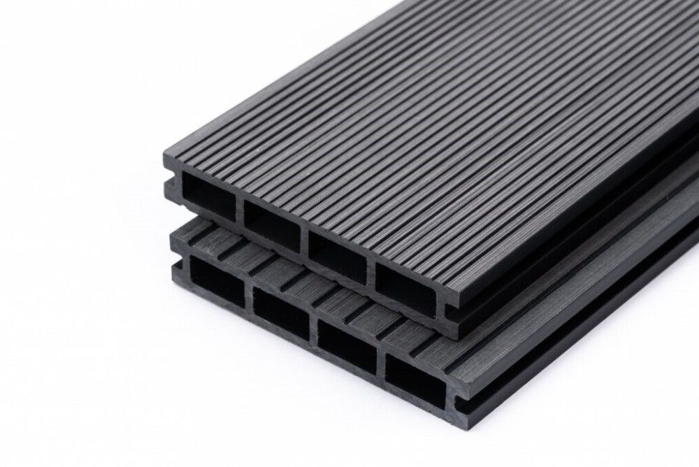 Komposiittiterassilauta PolarDeck WPC Kajo 24 x 149 x 4000 mm tummanharmaa