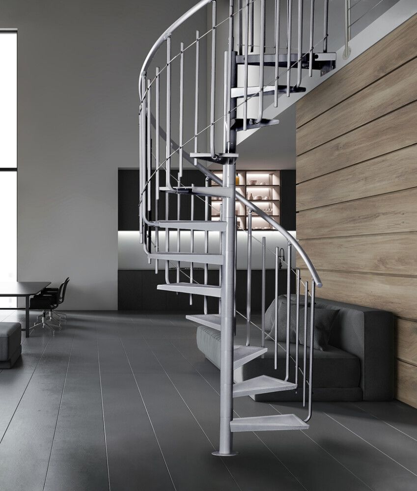 Kierreporras Atrium Solo Vertical metalli 120 cm, eri värejä Harmaa