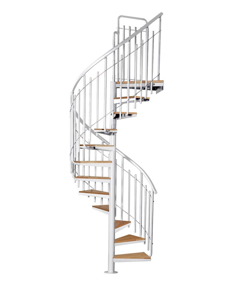 Kierreporras Atrium Solo Vertical metalli/pyökki 120 cm, eri värejä