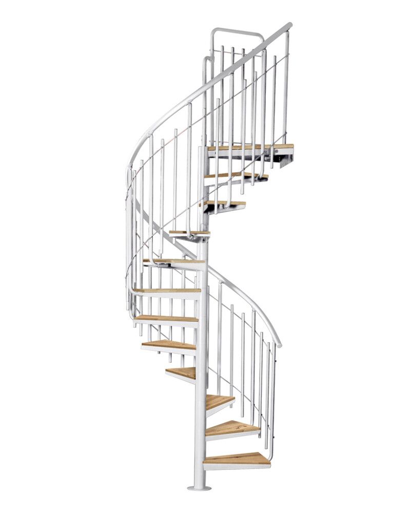 Kierreporras Atrium Solo Vertical metalli/tammi 120 cm, eri värejä